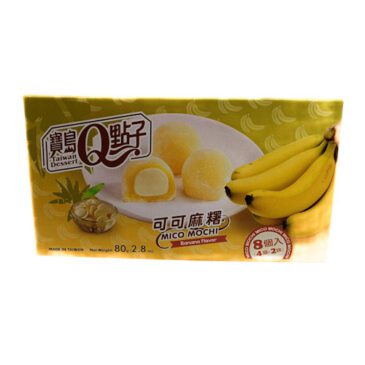 Mochi sabor plátano TAIWAN Q Wanmei Market
