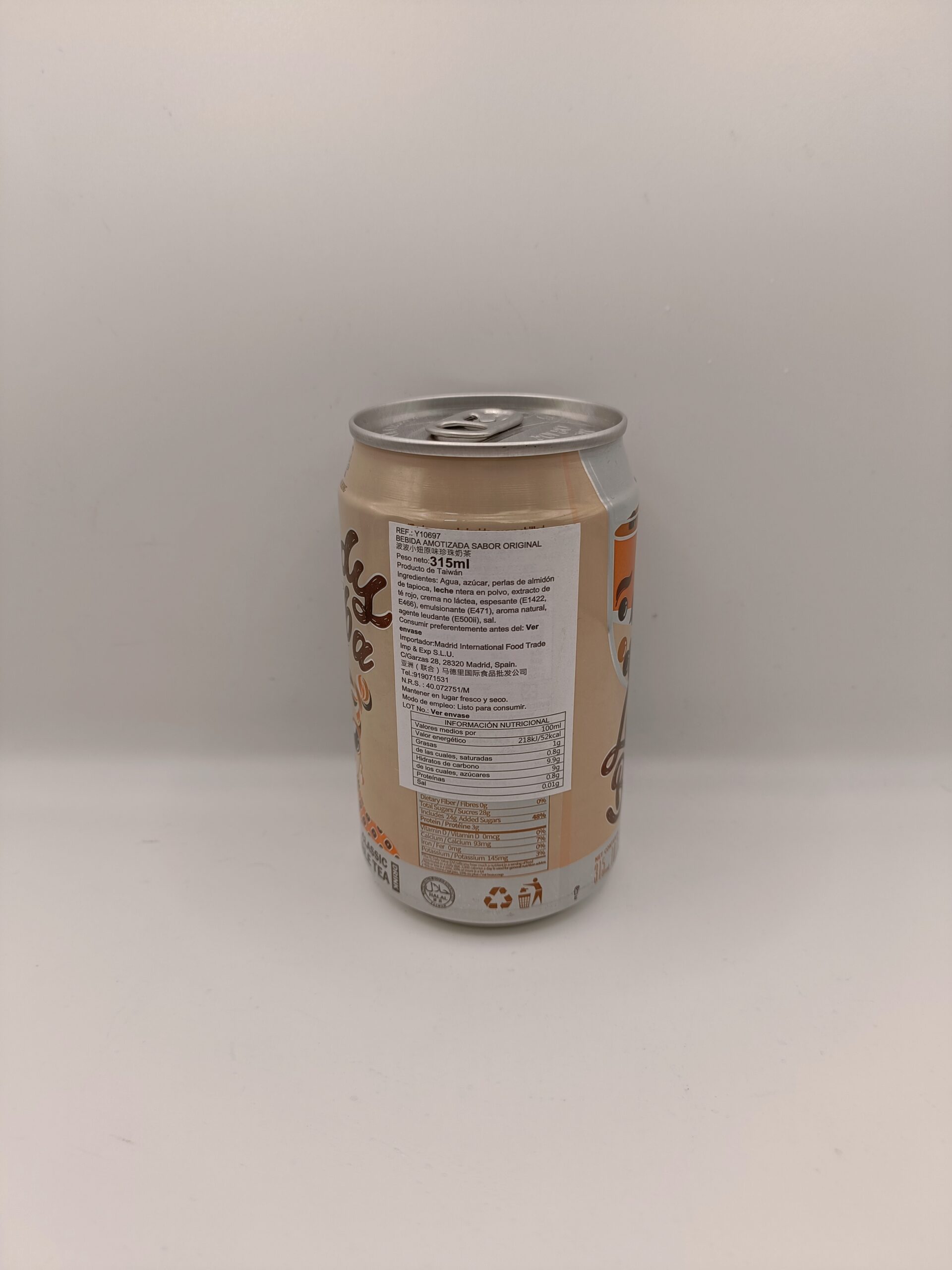 Bubble milk tea sabor original MADAM HONG - Imagen 2