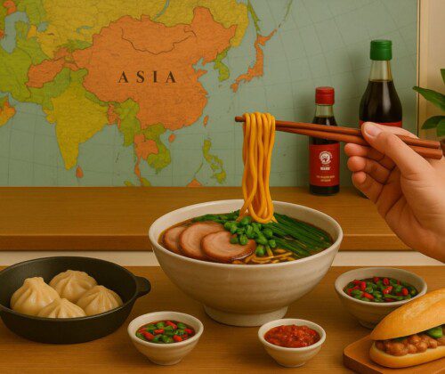 Cocina asiática casera con ingredientes auténticos de Wanmei Market